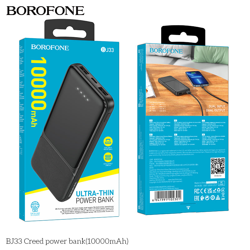 Power Bank Borofone 10.000 mAh BJ33