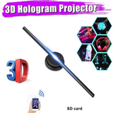 3D Holographic Projector Display Fan LED Hologram Player Lamp