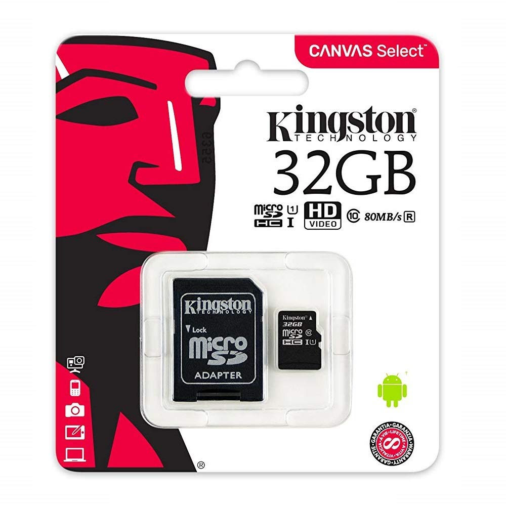 Micro SD Memory Card Kingston 32GB