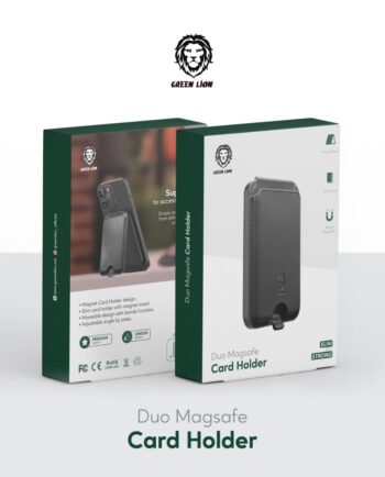 Green Lion Duo Card Holder, Magsafe, Stand.