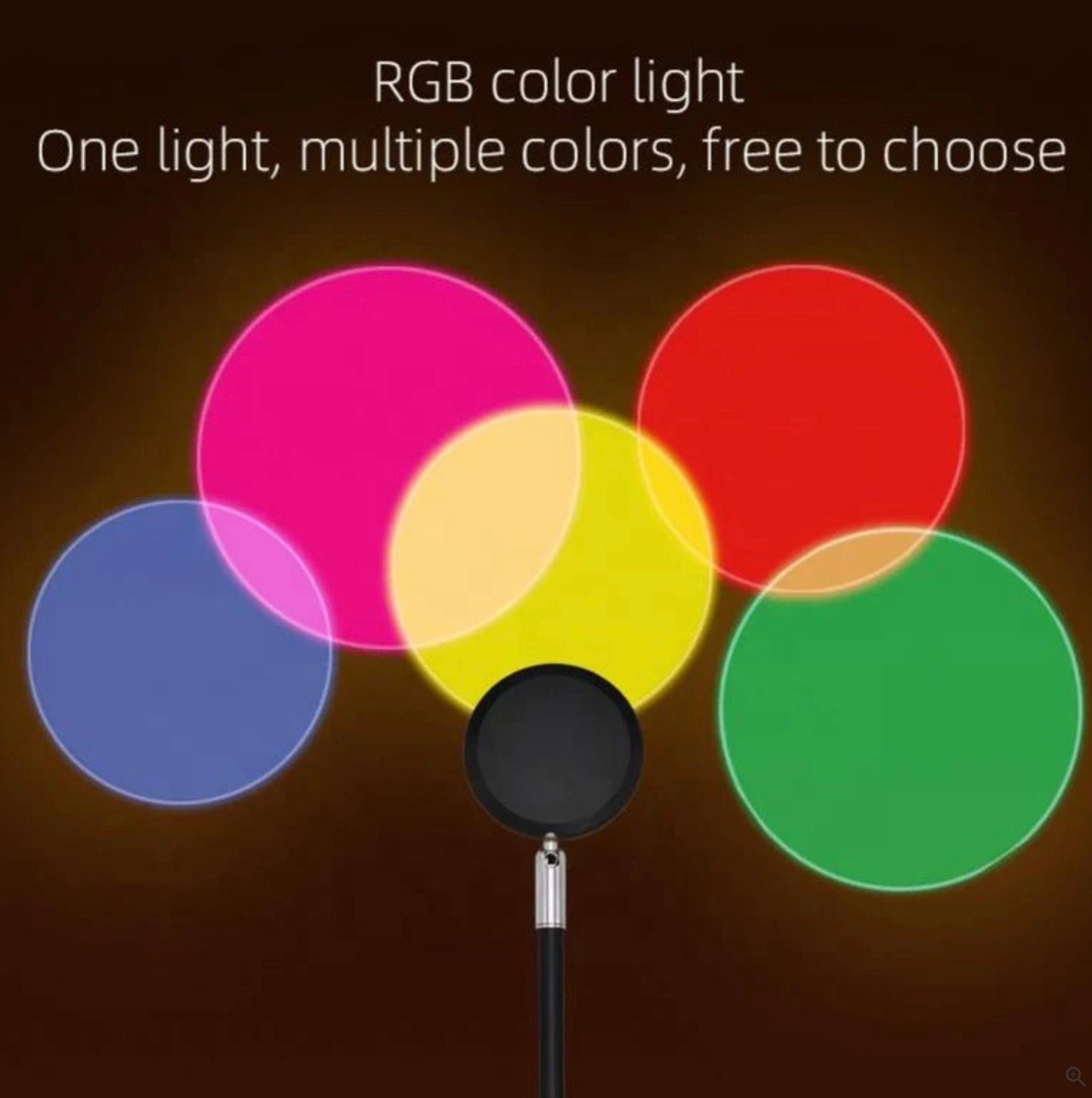Rgb Sunset Lamp With Remote Control
