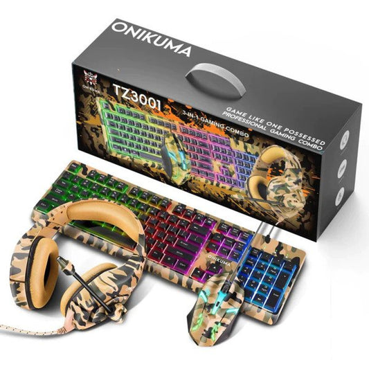 Onikuma 3in1 Gaming Combo TZ3001 (Keyboard Mouse Headphone)