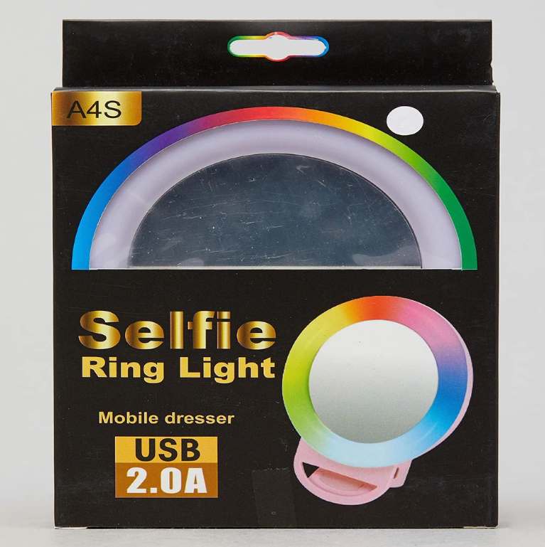 Selfie Mobile Phone Ring Light RGB A4S