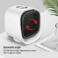 Portable Air Cooler Conditioner Usb Rechargeable Humidifier Purifier Room Cooling 3 Adjustable Speeds