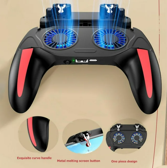 Double Fan Cooling Game Handle H10