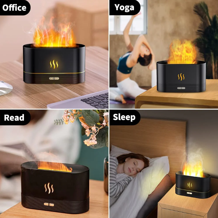 Flame Fire Humidifier Aromatherapy Diffuser
