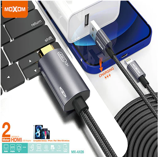 HDMI to USB Adapter MoXom 2 meters MX-AX28