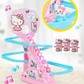 Hello Kitty Race Climbing Stairs Electronic Automatic Flashing Musical Toys for Children