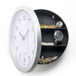 Hidden Clock Safe Retro Round Wall clock Gold Or Silver Color