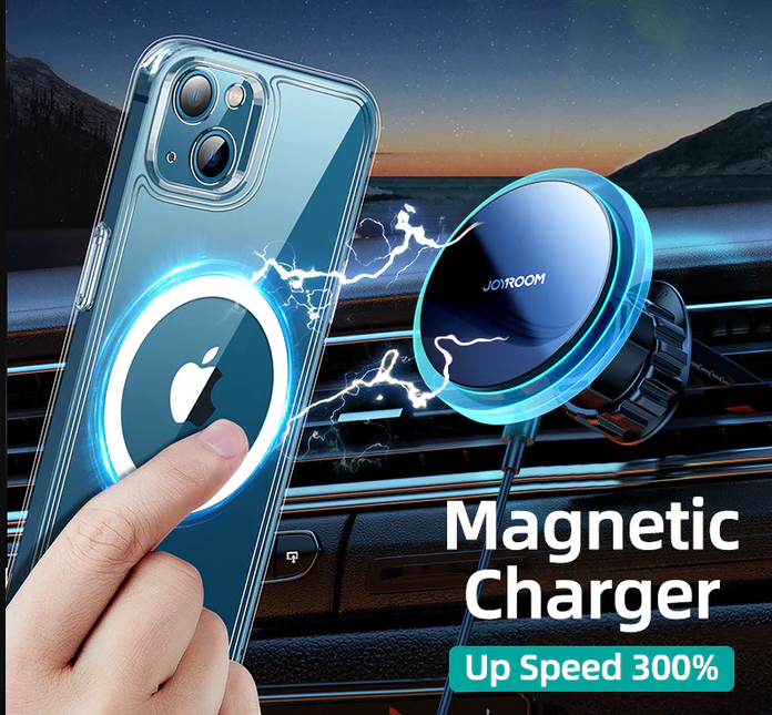 Magnetic Wireless Car Charger Holder Black (Air Vent) JR-ZS291