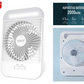 JTC, 5" Rechargeable Mini Fan, Led Lights, AC/DC Operated, UP to 6 Hours on Battery