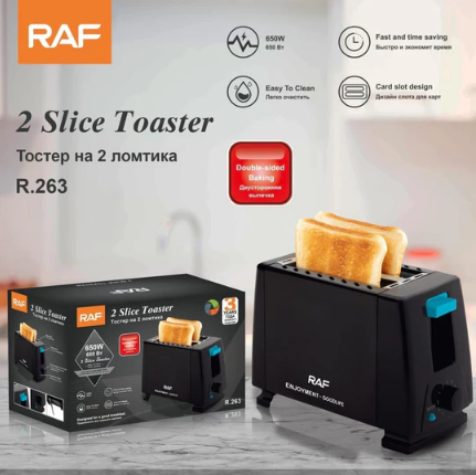 Raf 2 Slice Toaster 650W R263