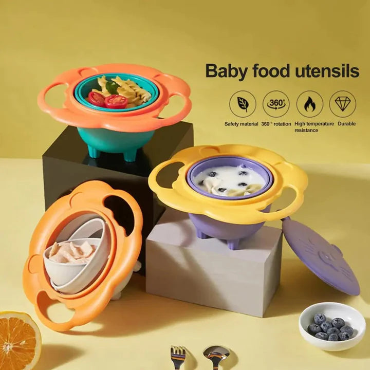 360 Degrees Rotate Baby Bowl