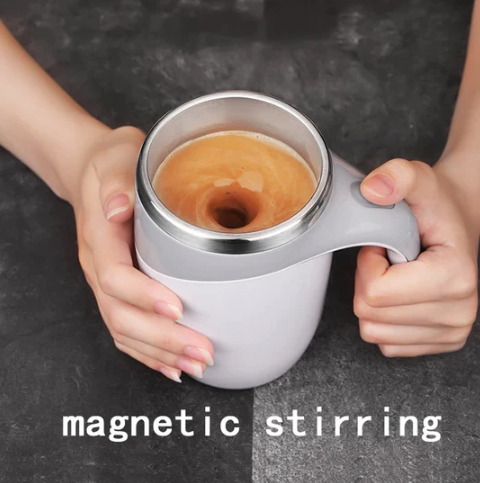 Coffee Automatic Self Stirring Magnetic Mug Stainless Steel Thermal Cup 380ML