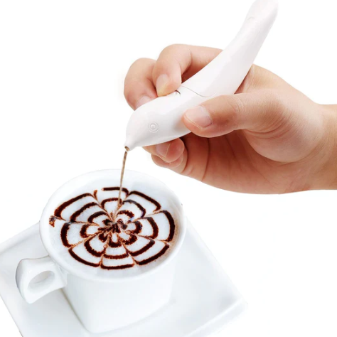 Spice Pen for Electrical Coffee Art for Latte